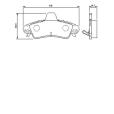 0 986 424 744 BOSCH Комплект тормозных колодок, дисковый тормоз