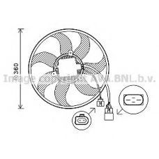 VW7537 AVA Вентилятор, охлаждение двигателя