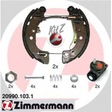20990.103.1 ZIMMERMANN Комплект тормозных колодок