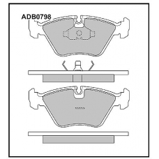 ADB0798 Allied Nippon Тормозные колодки