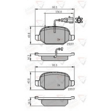 ADB16013 COMLINE Комплект тормозных колодок, дисковый тормоз