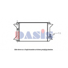 060060N AKS DASIS Радиатор, охлаждение двигателя