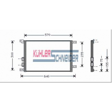 1021301 KUHLER SCHNEIDER Конденсатор, кондиционер