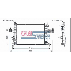 0600131 KUHLER SCHNEIDER Радиатор, охлаждение двигател