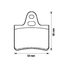 571220B BENDIX Комплект тормозных колодок, дисковый тормоз
