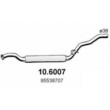 10.6007 ASSO Средний глушитель выхлопных газов