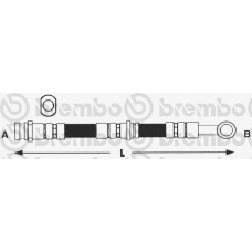 T 56 122 BREMBO Тормозной шланг