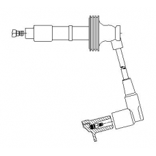 6A77/42 BREMI Провод зажигания