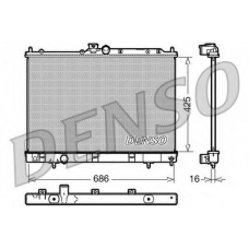 DRM45031 DENSO Радиатор, охлаждение двигателя