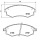 P 30 022 BREMBO Комплект тормозных колодок, дисковый тормоз