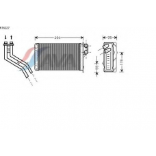 RT6227 AVA Теплообменник, отопление салона