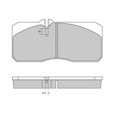 12-5267 E.T.F. Комплект тормозных колодок, дисковый тормоз