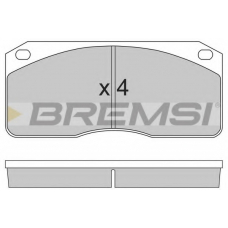 BP7238 BREMSI Комплект тормозных колодок, дисковый тормоз