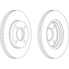 DDF1072-1 FERODO Тормозной диск