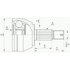 CVJ5638.10 OPEN PARTS Шарнирный комплект, приводной вал