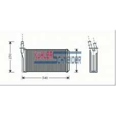 2190201 KUHLER SCHNEIDER Теплообменник, отопление салона