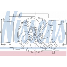 85064 NISSENS Вентилятор, охлаждение двигателя
