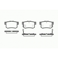 0325 32 KAWE Комплект тормозных колодок, дисковый тормоз