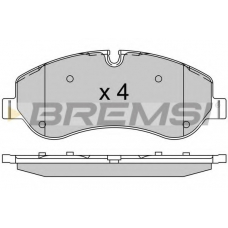 BP3525 BREMSI Комплект тормозных колодок, дисковый тормоз
