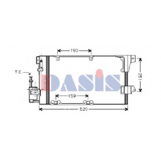 152150N AKS DASIS Конденсатор, кондиционер