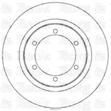 BBD5215 BORG & BECK Тормозной диск
