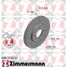 600.3250.52 ZIMMERMANN Тормозной диск