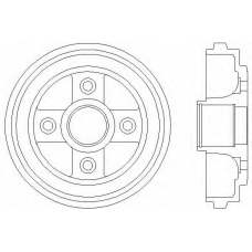 61239 PAGID Тормозной барабан