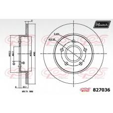 827036.6060 MAXTECH Тормозной диск