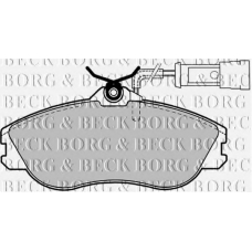 BBP1124 BORG & BECK Комплект тормозных колодок, дисковый тормоз