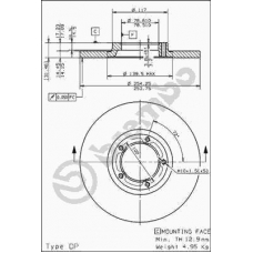 08.5013.10 BREMBO Тормозной диск