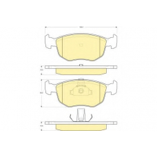 6116182 GIRLING Комплект тормозных колодок, дисковый тормоз