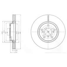 BG4236C DELPHI Тормозной диск