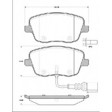 BLF1370 QUINTON HAZELL Комплект тормозных колодок, дисковый тормоз