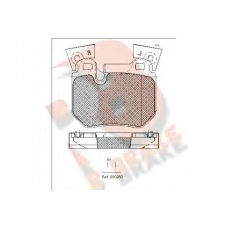 RB1965 R BRAKE Комплект тормозных колодок, дисковый тормоз