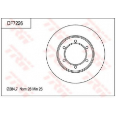 DF7226 TRW Тормозной диск