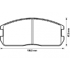 572209B BENDIX Комплект тормозных колодок, дисковый тормоз