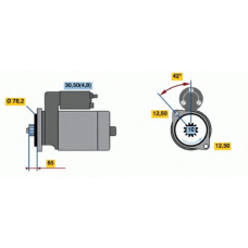 0 986 020 260 BOSCH Стартер