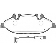 BPA1109.02 OPEN PARTS Комплект тормозных колодок, дисковый тормоз