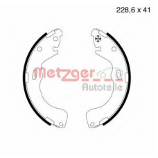 MG 732 METZGER Комплект тормозных колодок