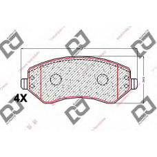 BP2017 DJ PARTS Комплект тормозных колодок, дисковый тормоз