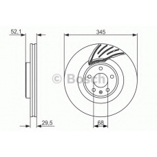 0 986 479 590 BOSCH Тормозной диск