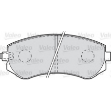 598806 VALEO Комплект тормозных колодок, дисковый тормоз
