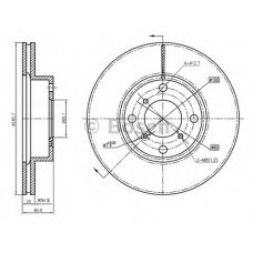 0 986 BB4 362 BOSCH Тормозной диск