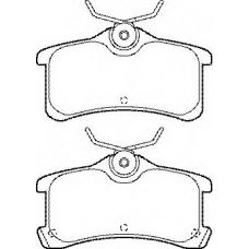 BP1459 QUINTON HAZELL Комплект тормозных колодок, дисковый тормоз