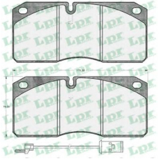 05P586 LPR Комплект тормозных колодок, дисковый тормоз