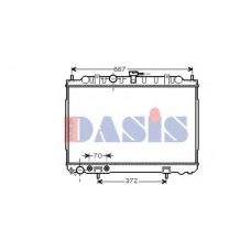 070117N AKS DASIS Радиатор, охлаждение двигателя