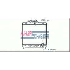 0107101 KUHLER SCHNEIDER Радиатор, охлаждение двигател