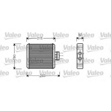 812323 VALEO Теплообменник, отопление салона