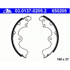 03.0137-0205.2 ATE Комплект тормозных колодок