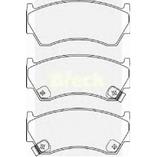 23004 00 701 10 BRECK Комплект тормозных колодок, дисковый тормоз